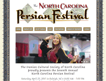Tablet Screenshot of ncpersianfestival.com